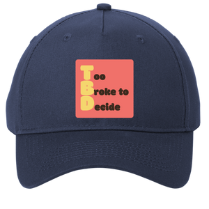 navy adjustable cotton twill cap