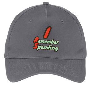 charcoal adjustable cotton twill cap