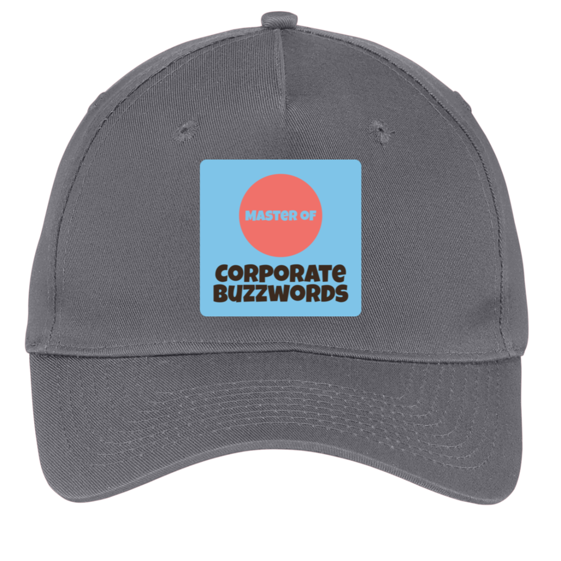 charcoal adjustable cotton twill cap