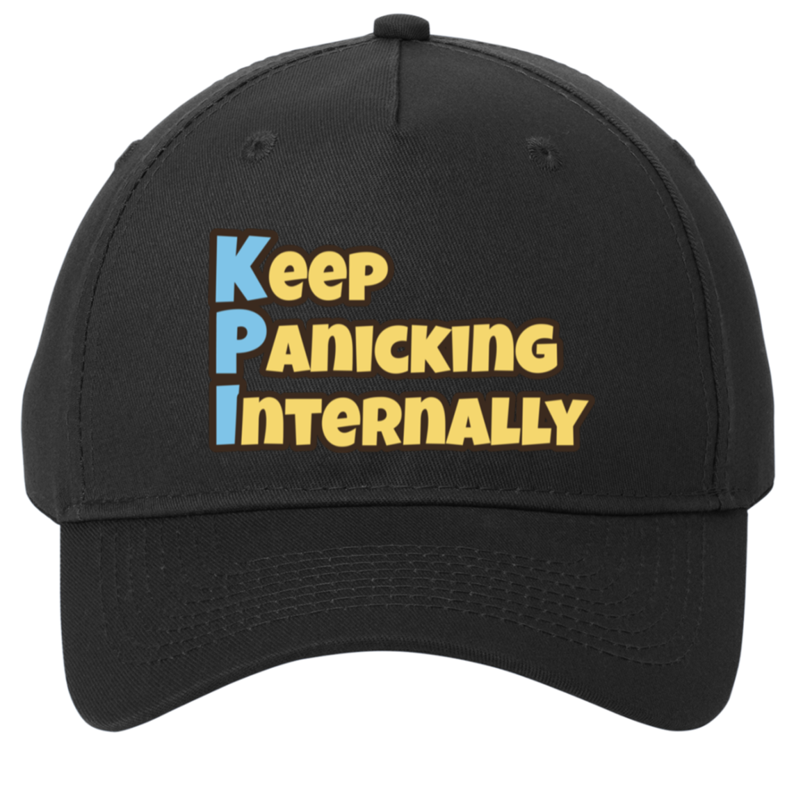 black adjustable cotton twill cap