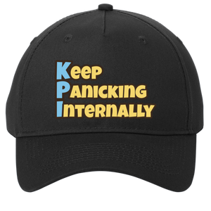 black adjustable cotton twill cap