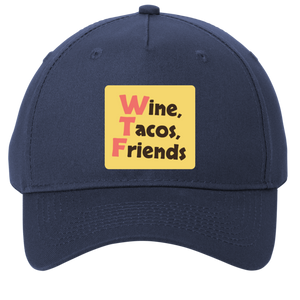 navy adjustable cotton twill cap