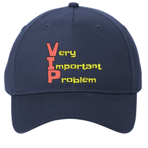 navy adjustable cotton twill cap