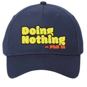 navy adjustable cotton twill cap