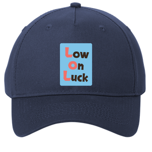navy adjustable cotton twill cap