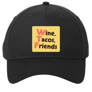 black adjustable cotton twill cap