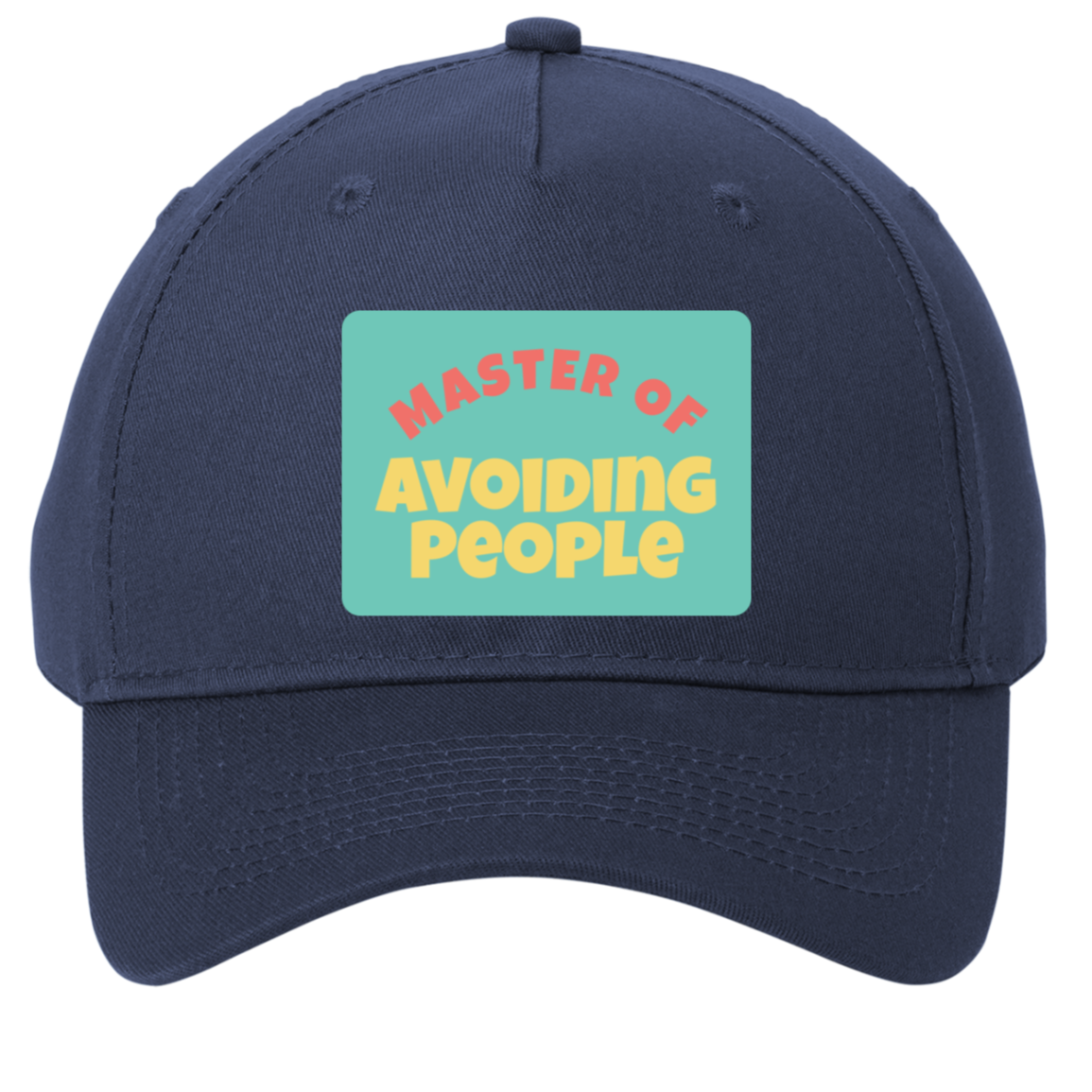 navy adjustable cotton twill cap