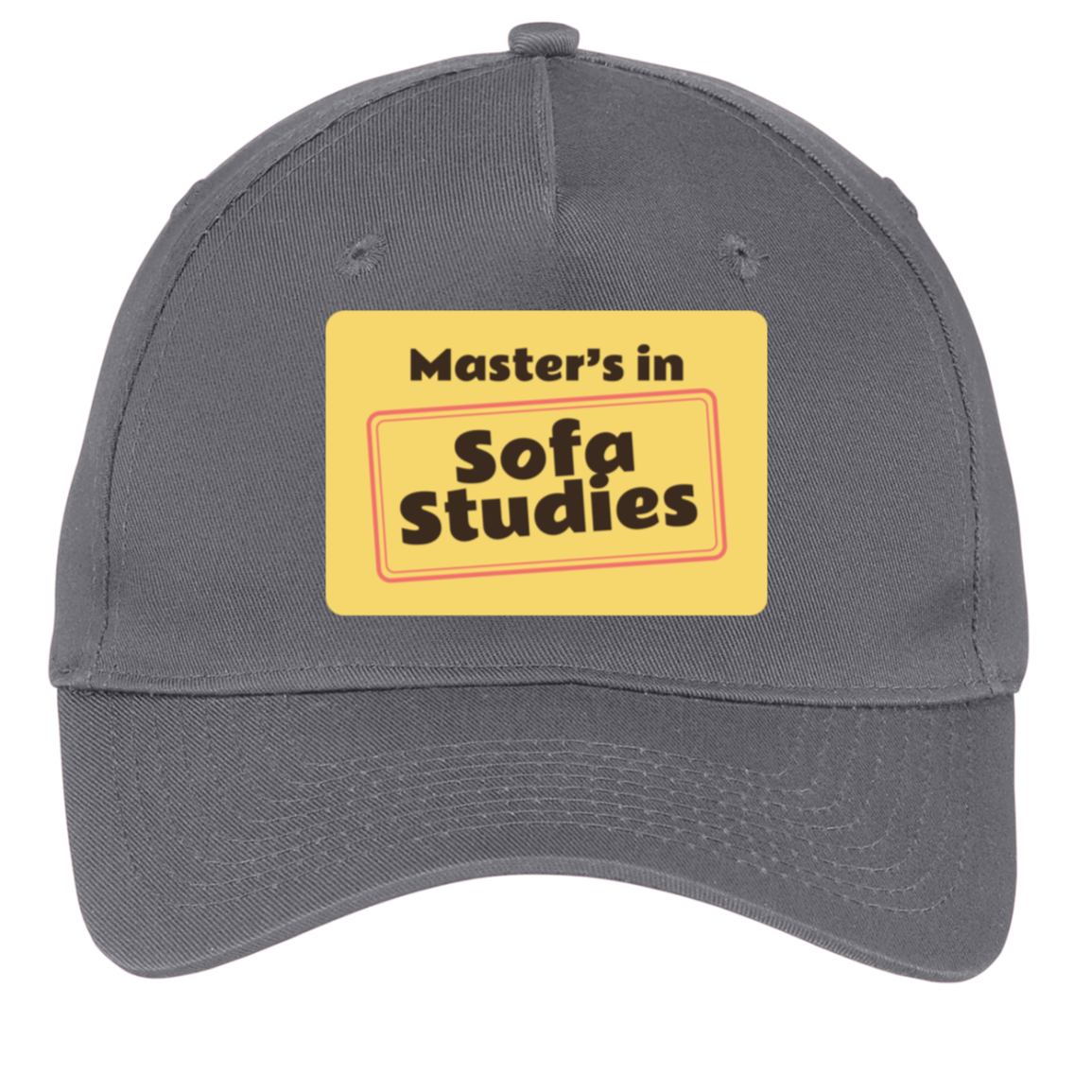 charcoal adjustable cotton twill cap