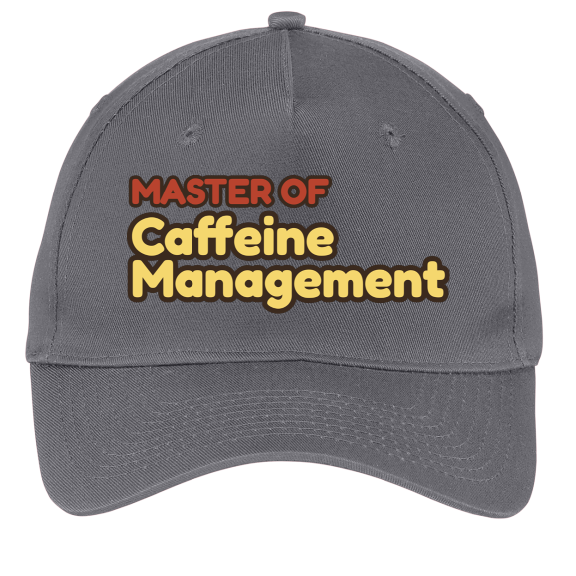 charcoal adjustable cotton twill cap