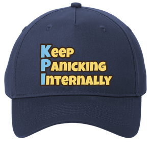 navy adjustable cotton twill cap