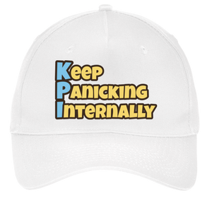 white adjustable cotton twill cap