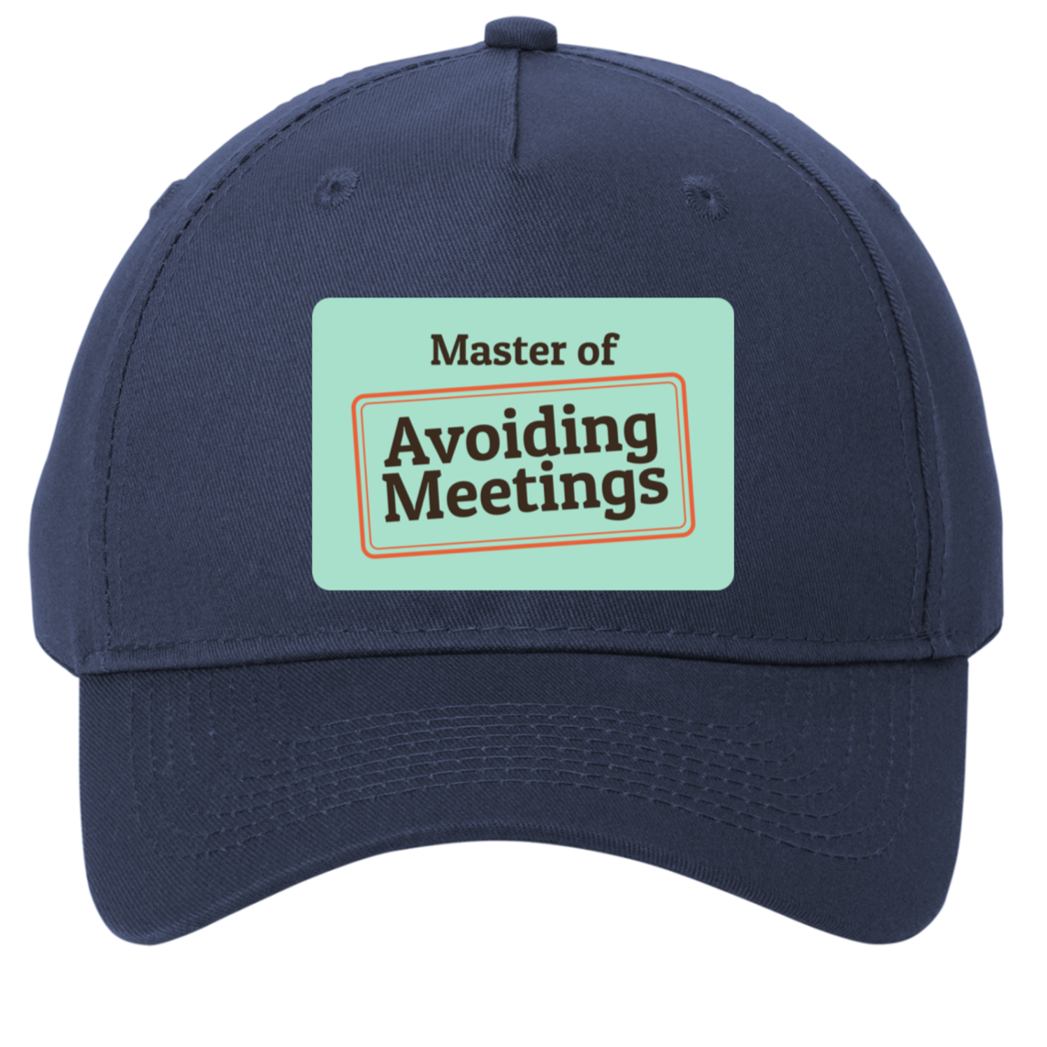 navy adjustable cotton twill cap