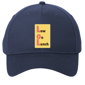 navy adjustable cotton twill cap