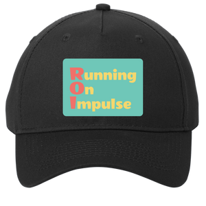 black adjustable cotton twill cap
