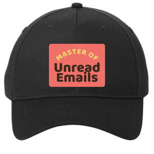 black adjustable cotton twill cap