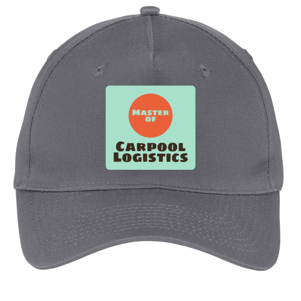 charcoal adjustable cotton twill cap