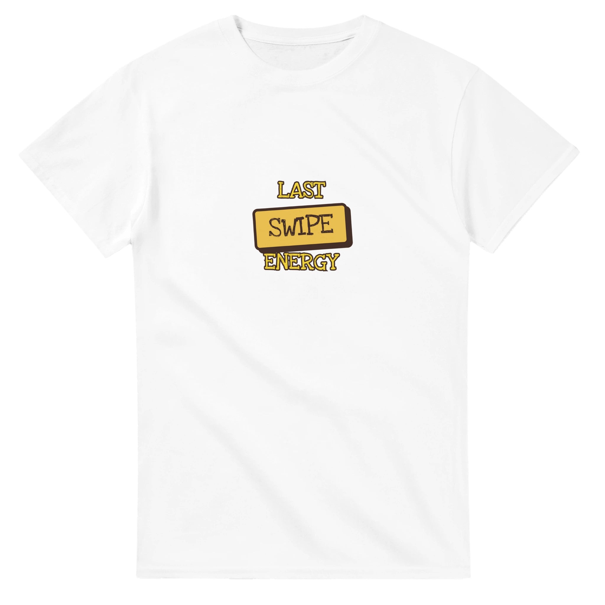 Last Swipe Energy — white unisex t-shirt