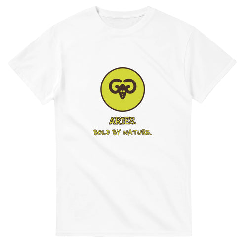 Aries. Bold By Nature — white unisex t-shirt
