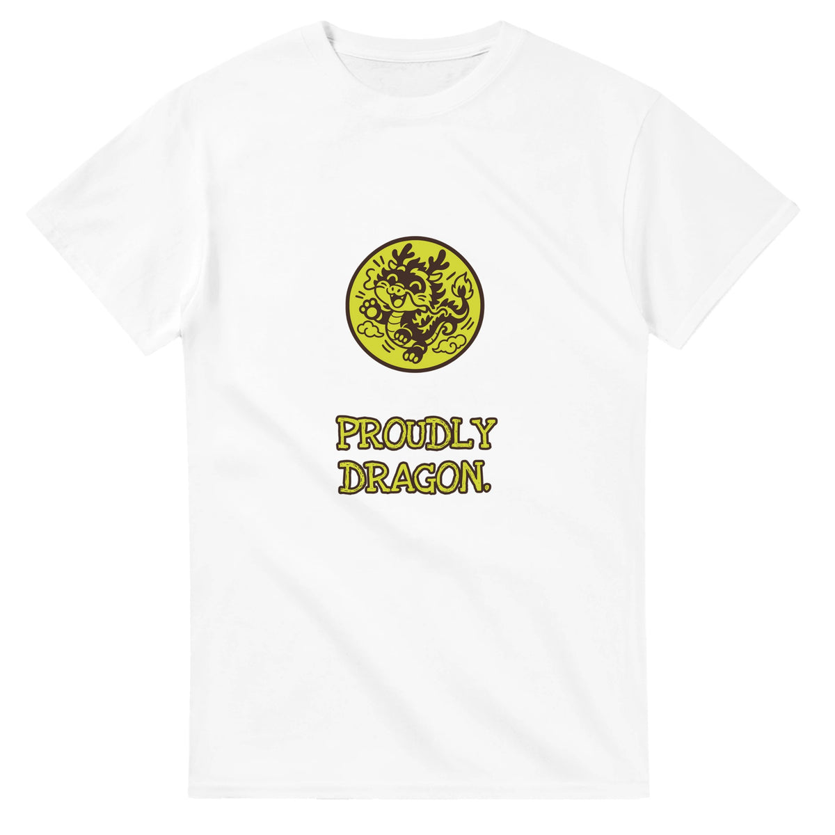 Proudly Dragon — white unisex t-shirt