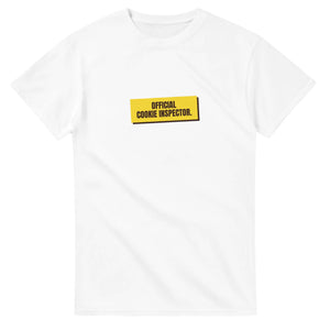 Official Cookie Inspector — white unisex t-shirt