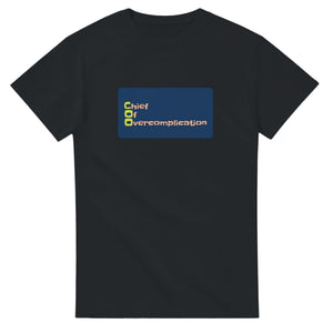 Chief Of Overcomplication — black unisex t-shirt