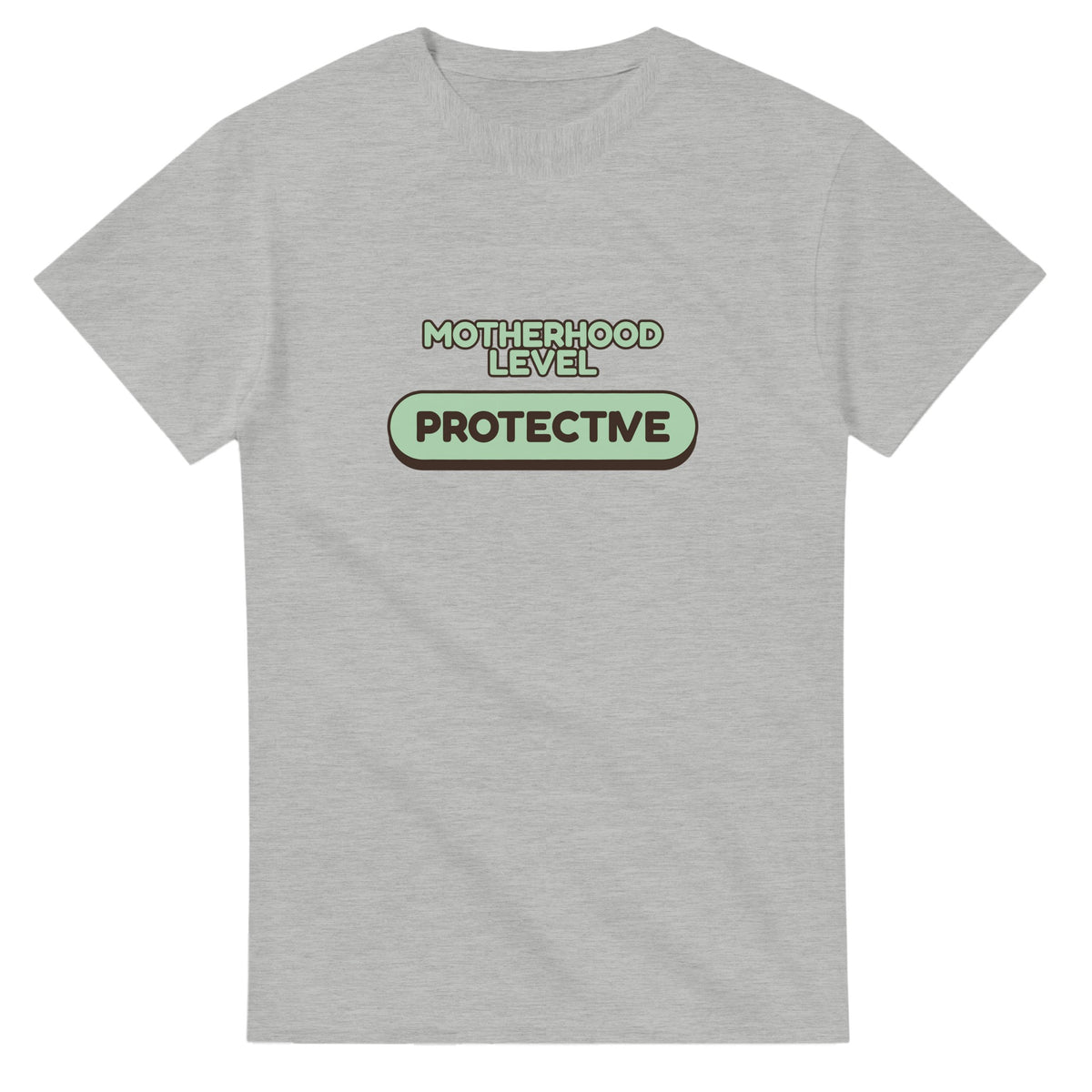 Motherhood Level: Protective — ash unisex t-shirt