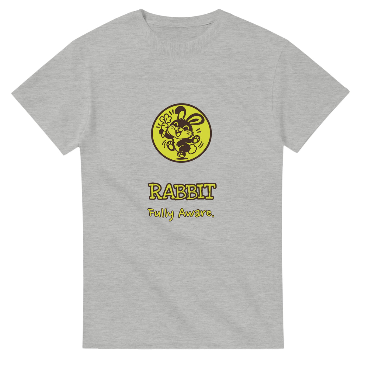 Rabbit • Fully Aware — ash unisex t-shirt