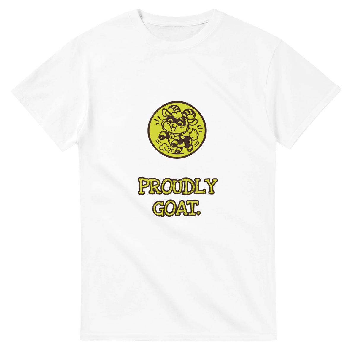 Proudly Goat — white unisex t-shirt