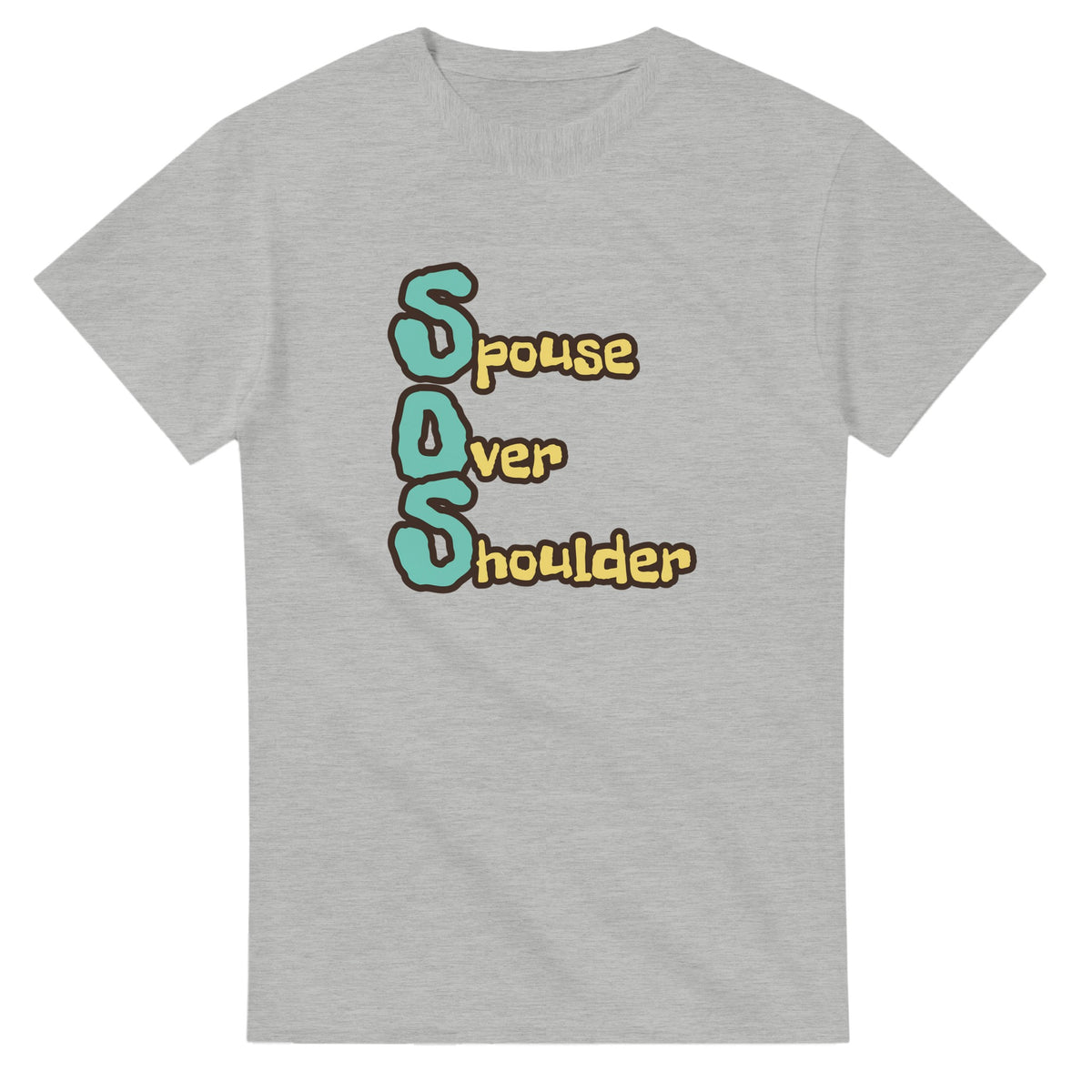 Spouse Over Shoulder — ash unisex t-shirt