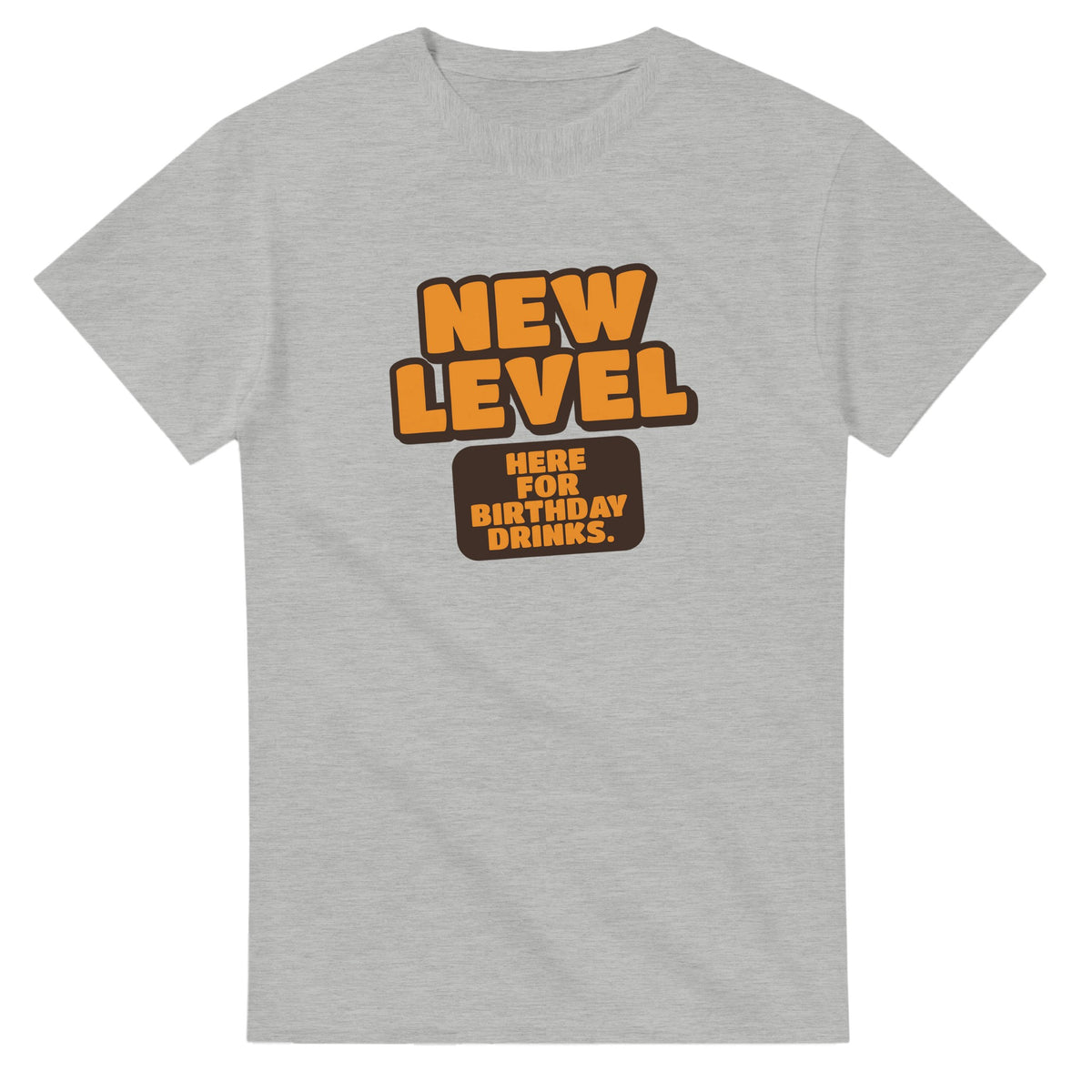 New Level. Here For Birthday Drinks — ash unisex t-shirt
