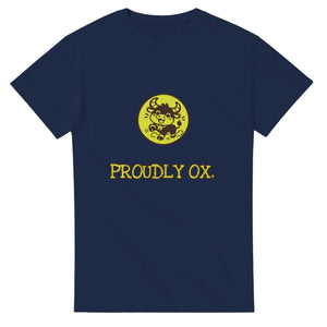 Proudly Ox — navy unisex t-shirt
