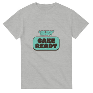 Birthday Energy: Cake Ready — ash unisex t-shirt