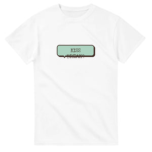 Kiss Break? — white unisex t-shirt