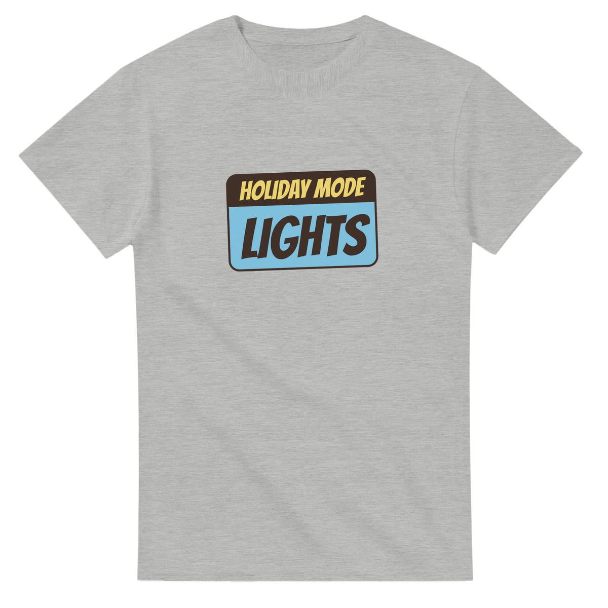 Holiday Mode Powered By Lights — ash unisex t-shirt
