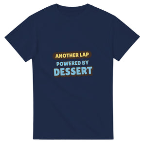 Another Lap Powered By Dessert — navy unisex t-shirt