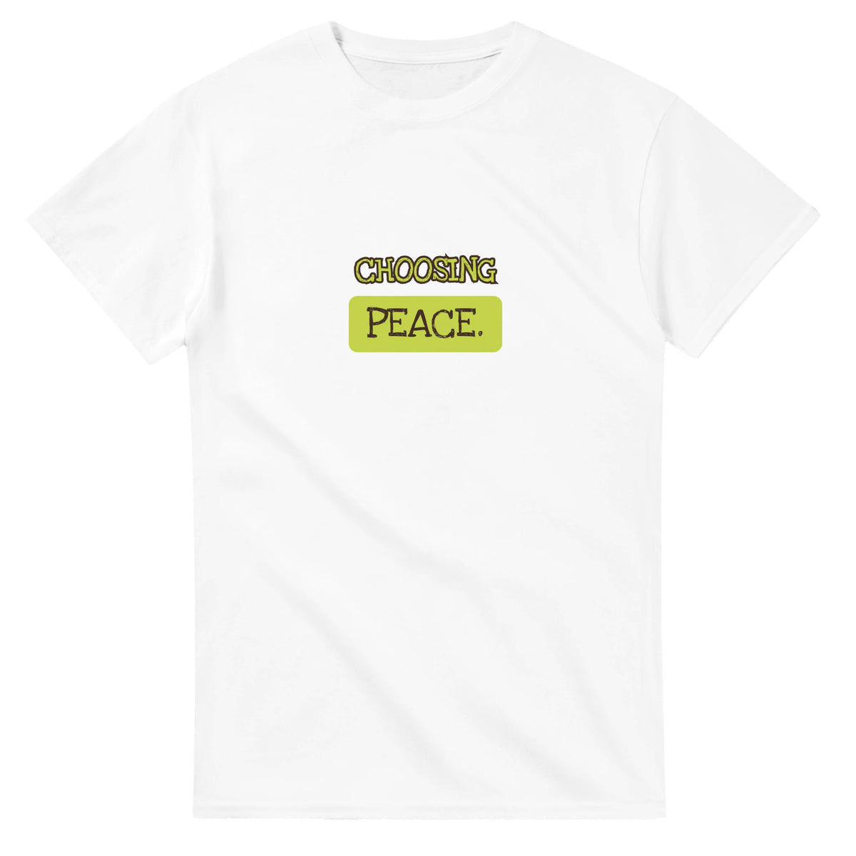Choosing Peace — white unisex t-shirt
