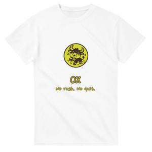 Ox • No Rush. No Quit — white unisex t-shirt