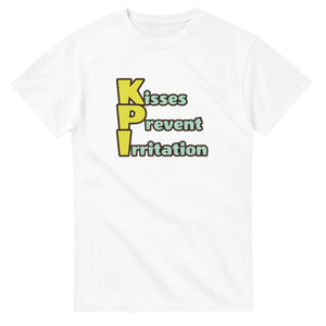 Kisses Prevent Irritation — white unisex t-shirt