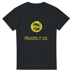Proudly Ox — black unisex t-shirt