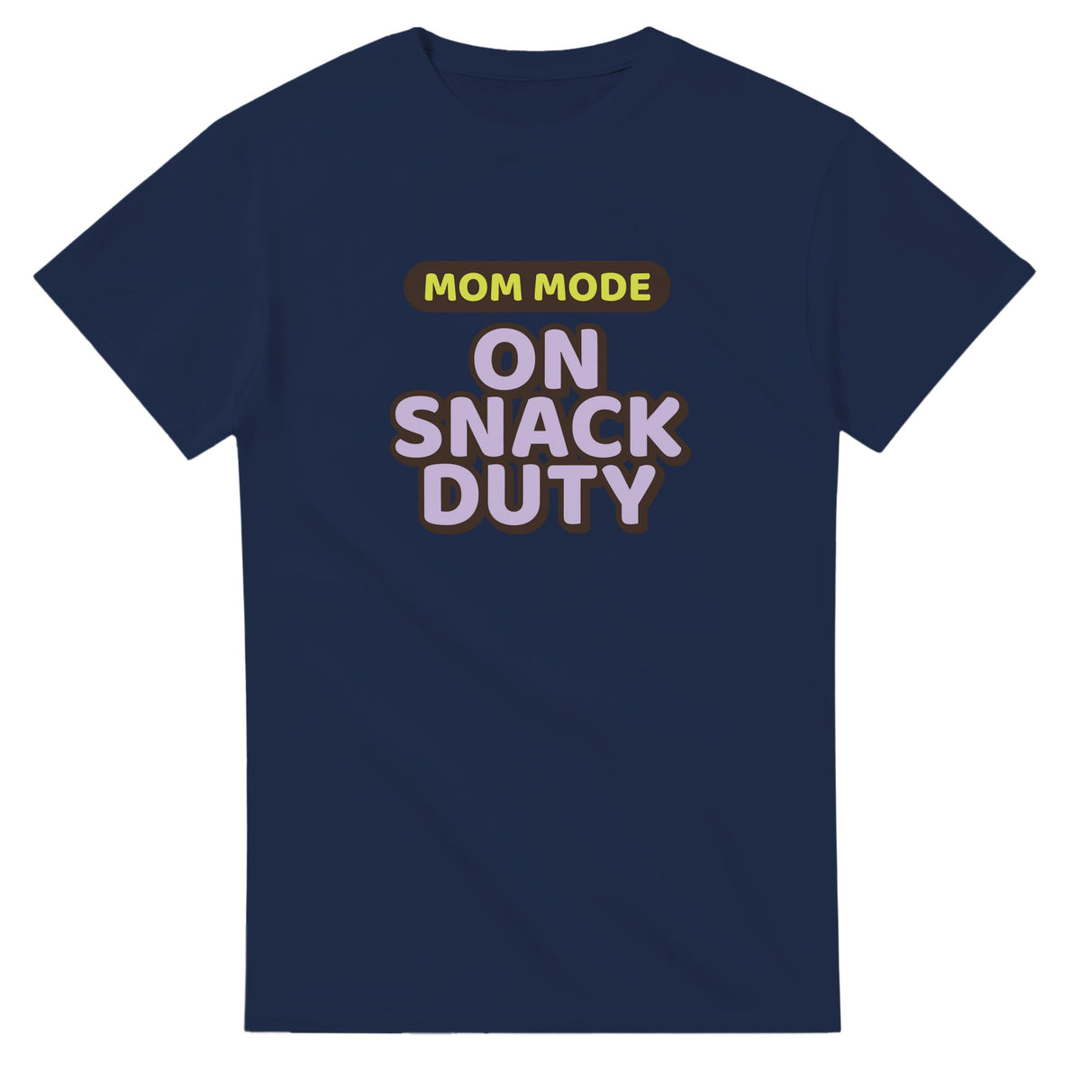 Mom Mode: On Snack Duty — navy unisex t-shirt