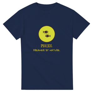 Pisces. Dreamer By Nature — navy unisex t-shirt