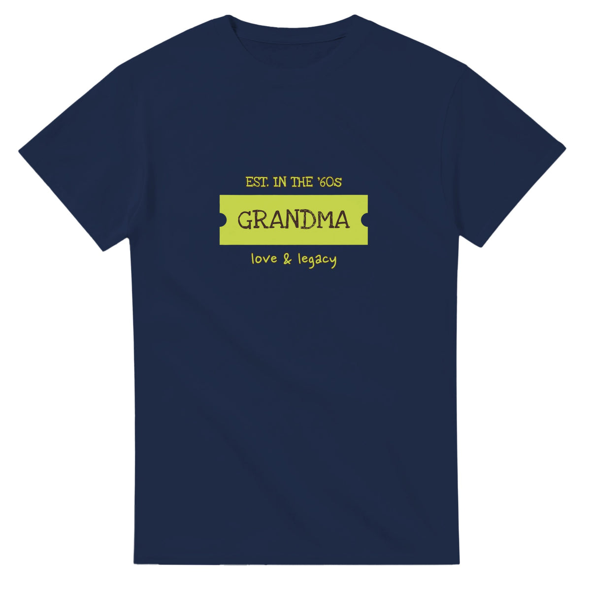 Grandma • Est. In The ’60s • Love & Legacy — navy unisex t-shirt