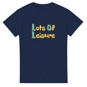 Lots Of Leisure — navy unisex t-shirt