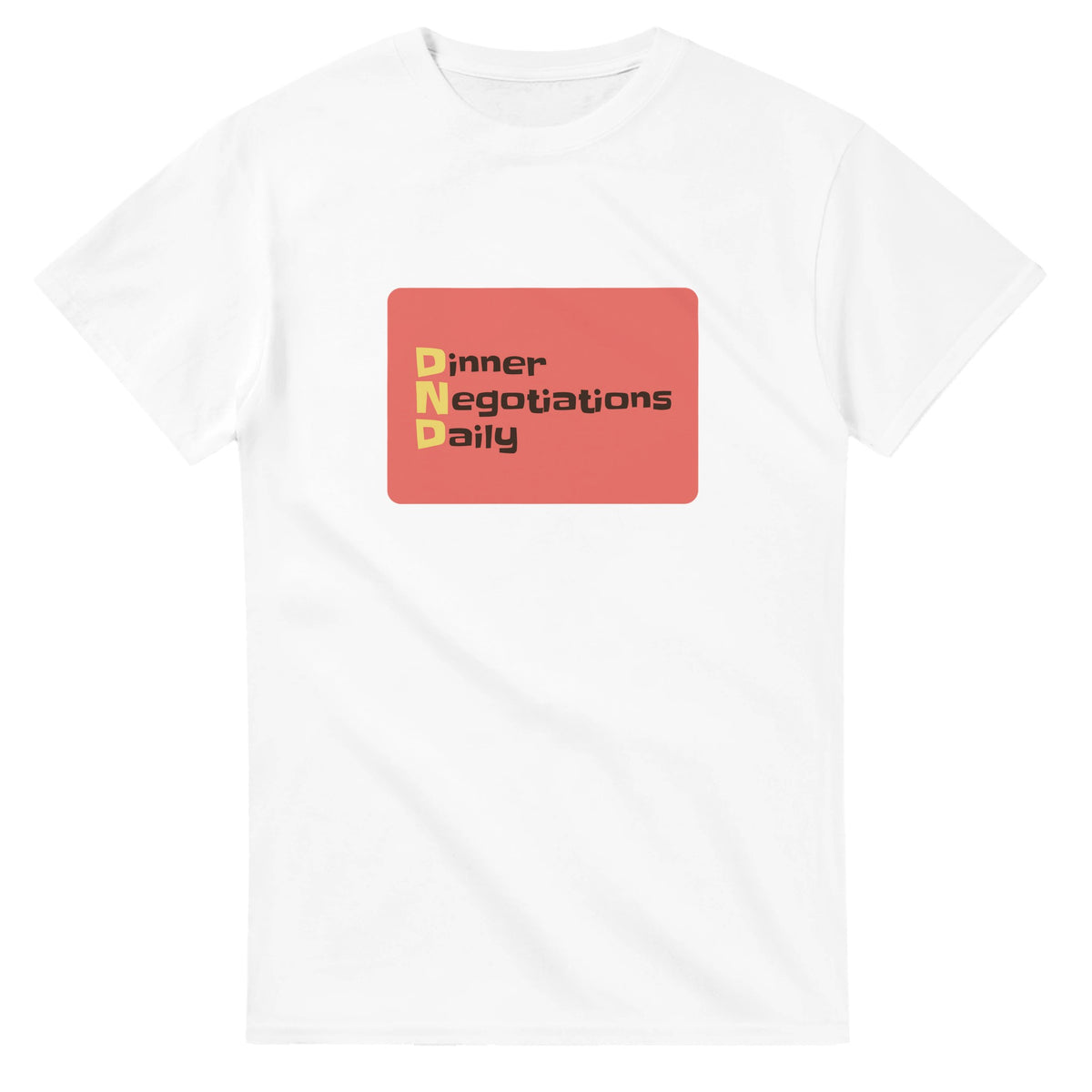 Dinner Negotiations Daily — white unisex t-shirt
