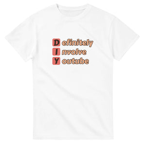 Definitely Involve Youtube — white unisex t-shirt