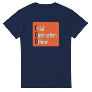 Chief Obstruction Officer — navy unisex t-shirt