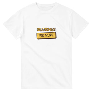 Grandma's Pie Wins — white unisex t-shirt