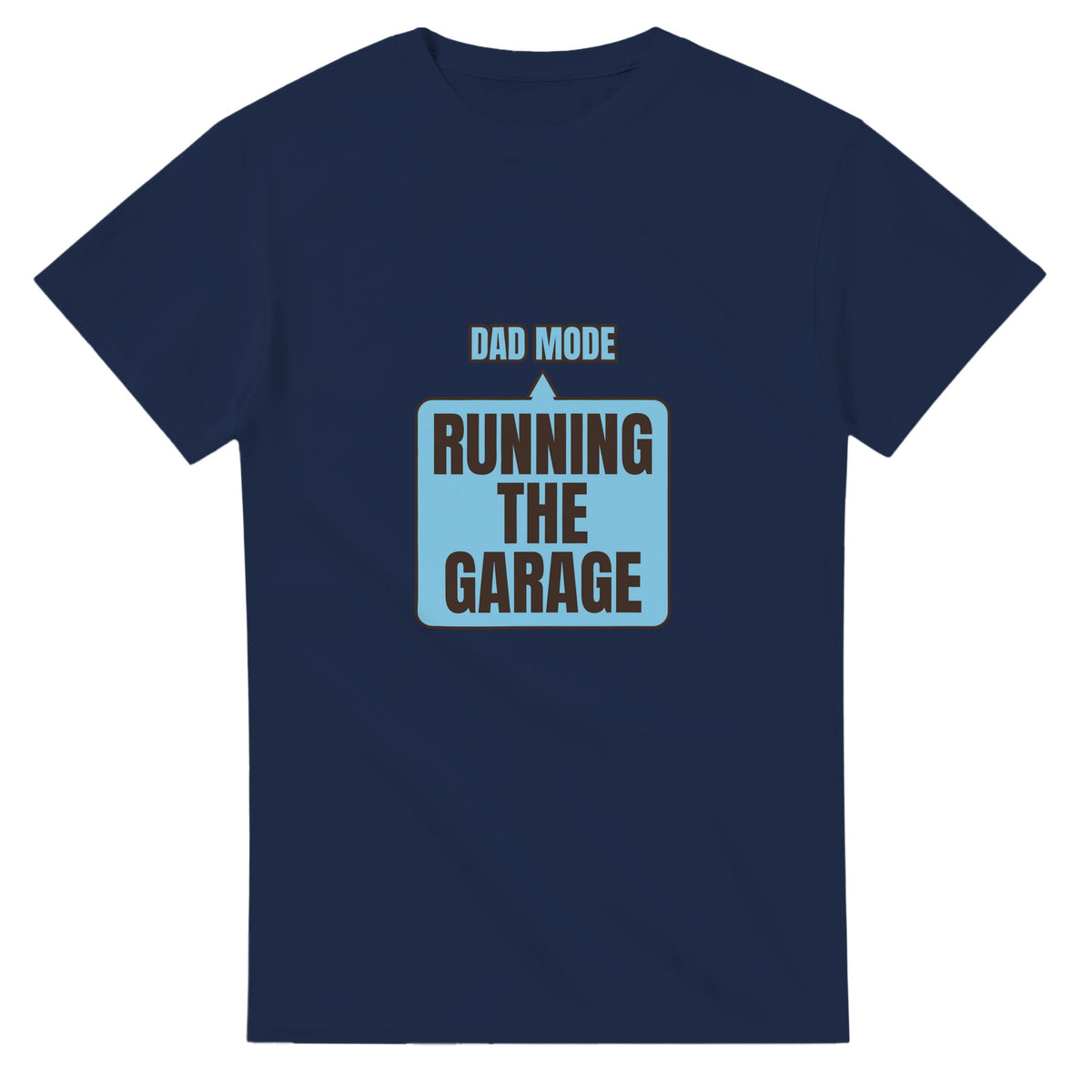 Dad Mode: Running The Garage — navy unisex t-shirt
