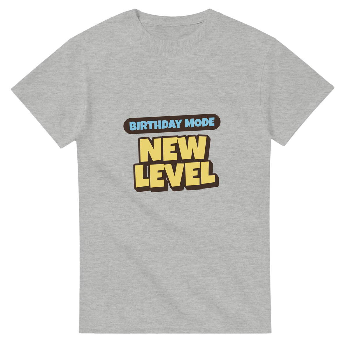 Birthday Mode: New Level — ash unisex t-shirt