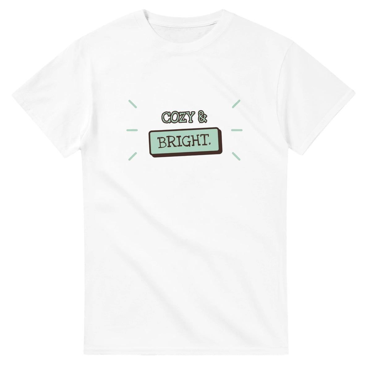 Cozy & Bright — white unisex t-shirt